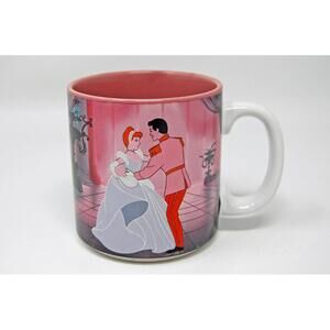 Vintage Disney Cinderella Prince Charming Castle Coffee Mug Cup Japan Ceramic